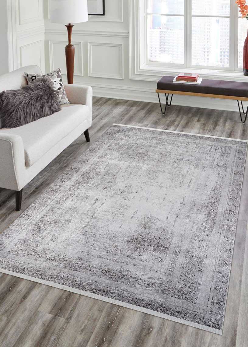 Tapis lavable vintage gris MIA 900