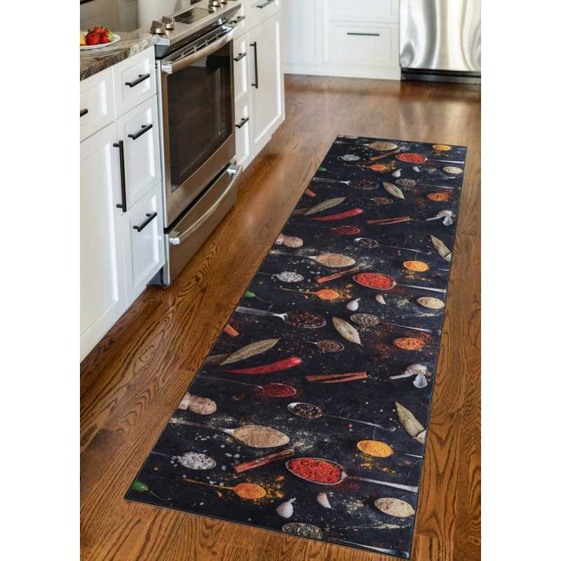 Tapis cuisine lavable épices MIA 50