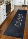 Tapis cuisine lavable noir kitchen MIA 70