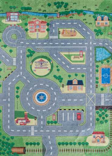 Tapis enfant lavable circuit MIA 261