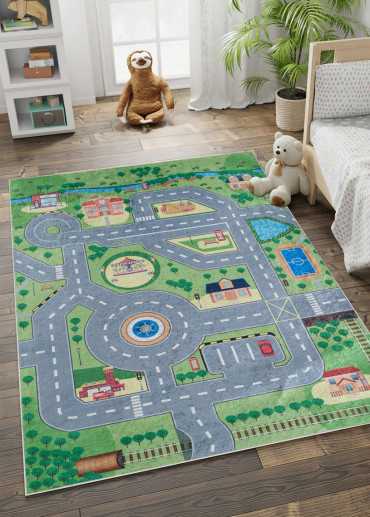 Tapis enfant lavable circuit MIA 261