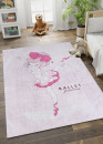 Tapis enfant lavable rose danseuse MIA