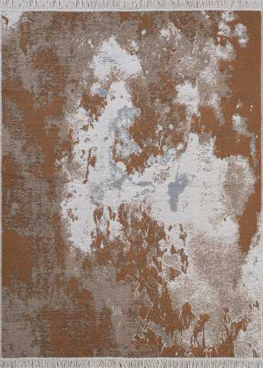 Tapis réversible abstrait marron gris COLORADO 04