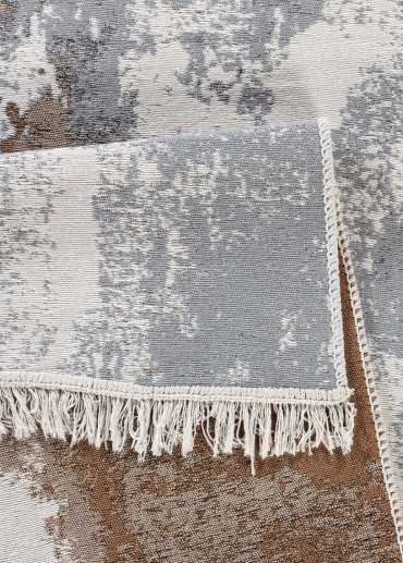 Tapis réversible abstrait marron gris COLORADO 04