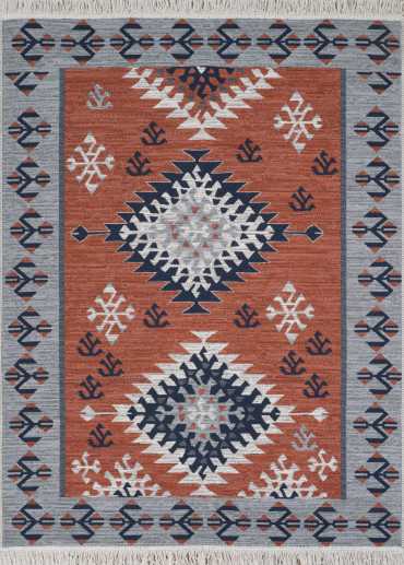 Tapis réversible kilim aztèque COLORADO 03