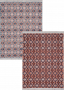 Tapis réversible kilim aztèque terracotta COLORADO 07