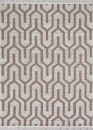 Tapis réversible beige crème géométrique COLORADO 05