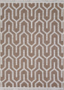 Tapis réversible beige crème géométrique COLORADO 05