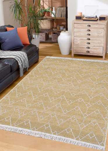 Tapis réversible berbère crème jaune COLORADO 08