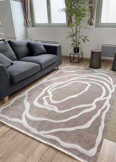 Tapis abstrait BORDEAUX 93