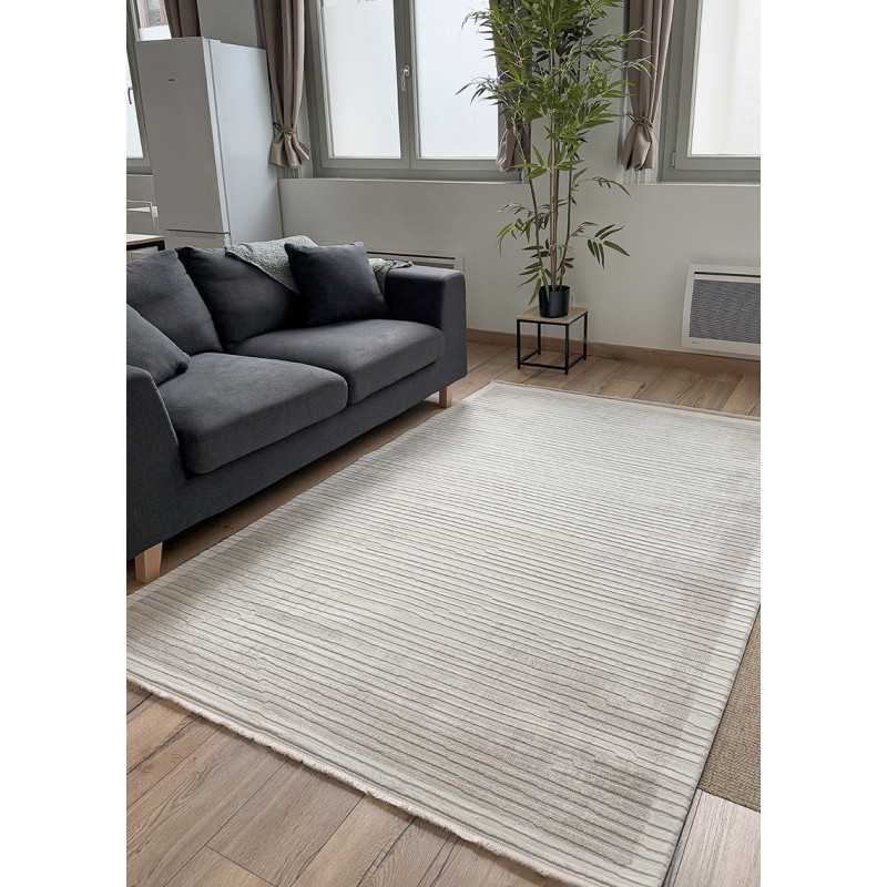 Tapis moderne beige crème BORDEAUX 51