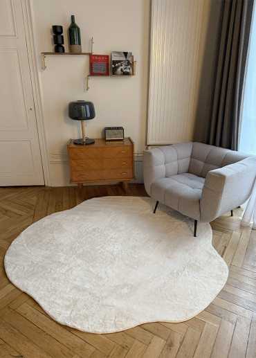 Tapis doux fourrure forme - LAPONIE 02