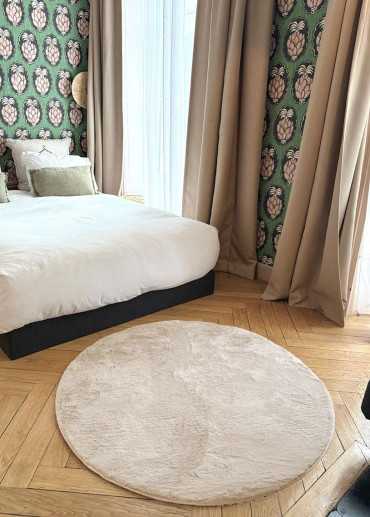 Soft Solid Faux Fur Rug – LAPONIE 01