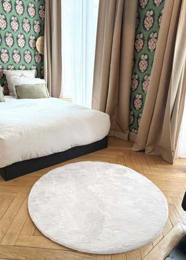 Soft Solid Faux Fur Rug – LAPONIE 01
