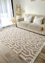 Reversible Beige and Cream Geometric Rug – COLORADO 05