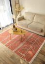 Reversible Terracotta and Taupe Berber Rug – COLORADO 09