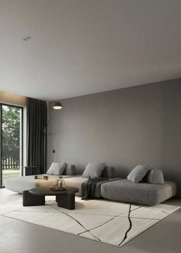 Tapis abstrait crème PARIS 603