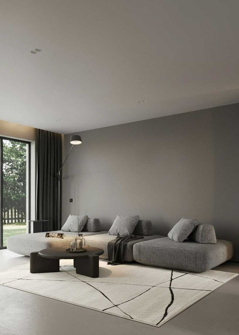 Tapis abstrait crème PARIS 603