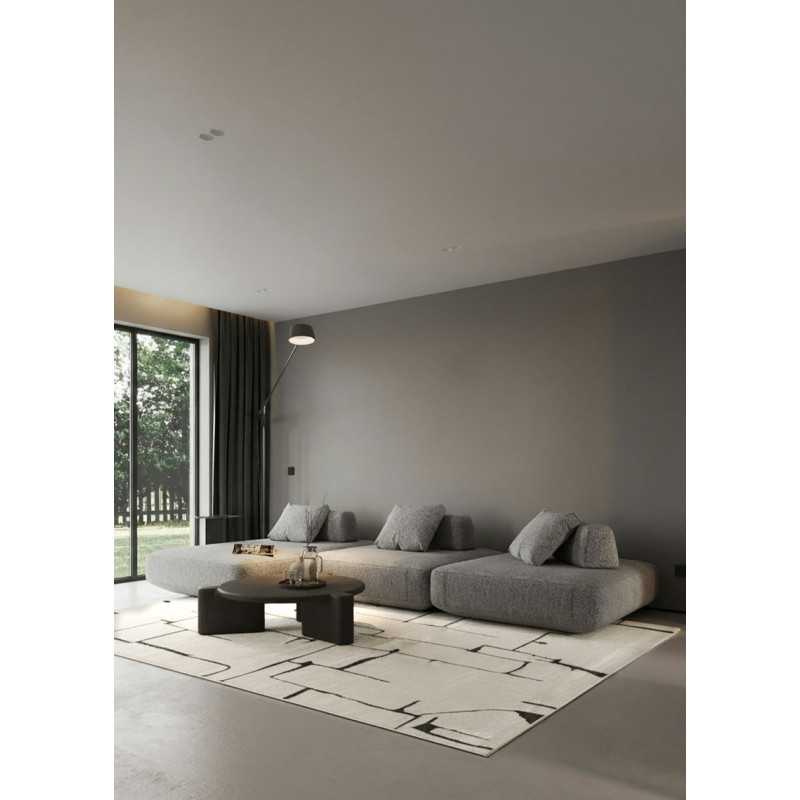 Tapis abstrait crème PARIS 65