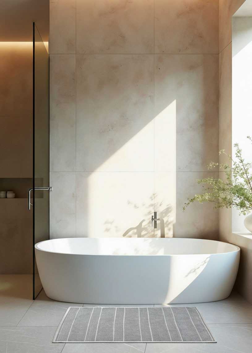 copy of Tapis salle de bain taupe MYKONOS 01