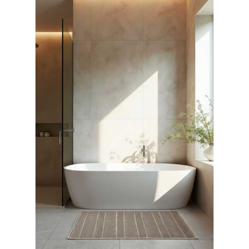 copy of Tapis salle de bain taupe MYKONOS 01