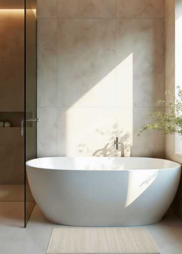 copy of Tapis salle de bain taupe MYKONOS 01