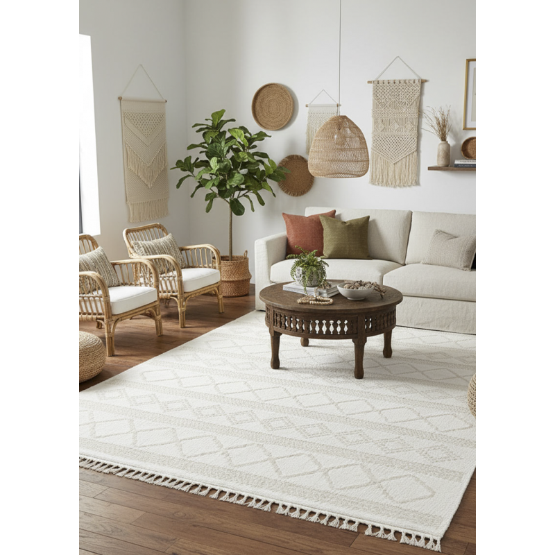 Tapis en coton lavable en machine MILAS 02