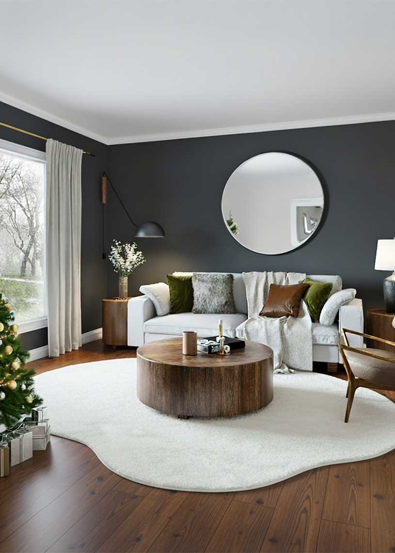 Tapis doux fourrure forme - LAPONIE 02