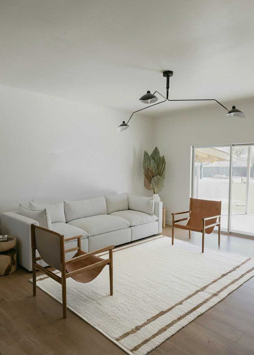 Tapis en laine et jute fait à la main TYGRA