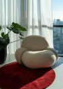 Plain carpet made of handmade wool - Taja