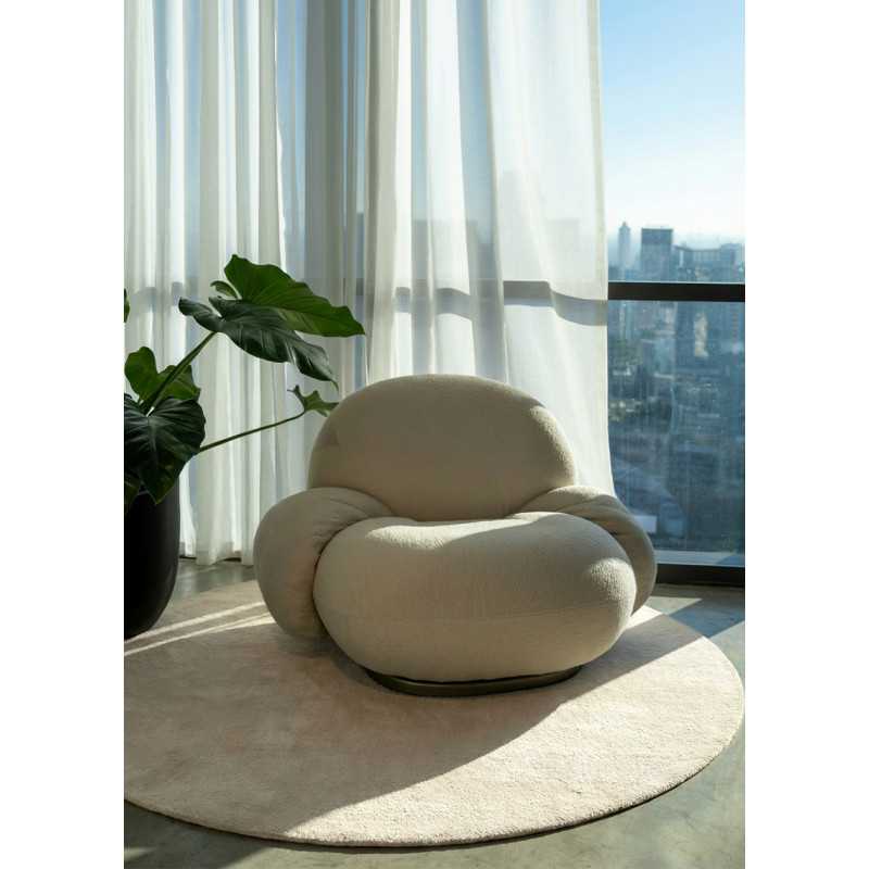 Plain carpet made of handmade wool - Taja