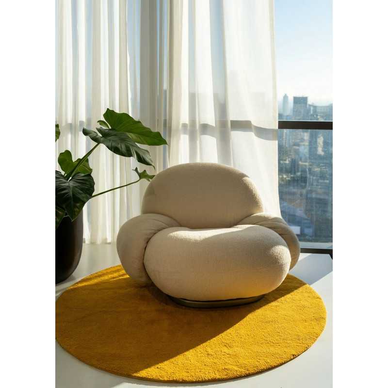 Plain carpet made of handmade wool - Taja