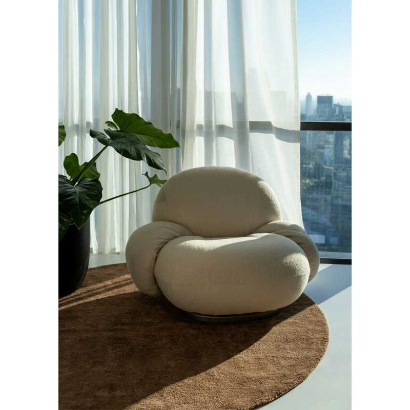 Plain carpet made of handmade wool - Taja