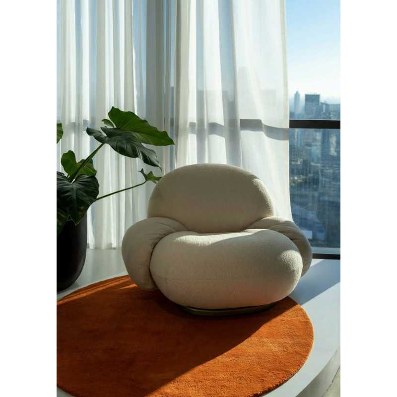 Plain carpet made of handmade wool - Taja