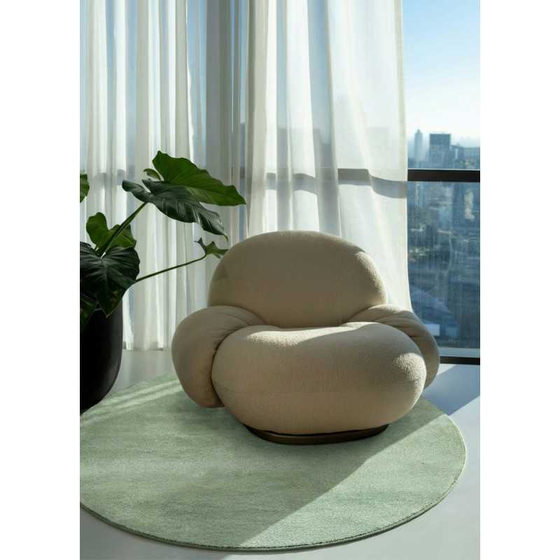 Plain carpet made of handmade wool - Taja