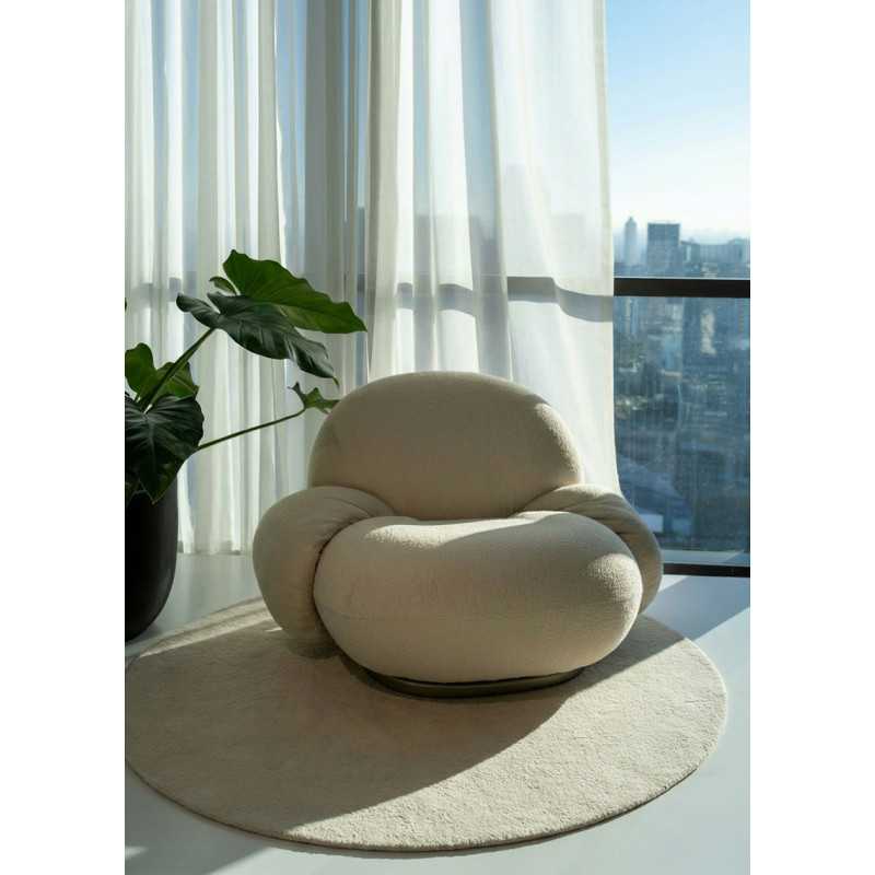 Plain carpet made of handmade wool - Taja