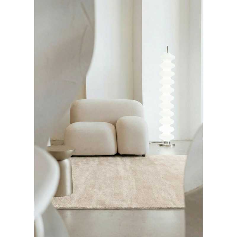 Tapis en laine uni fait main TAJA