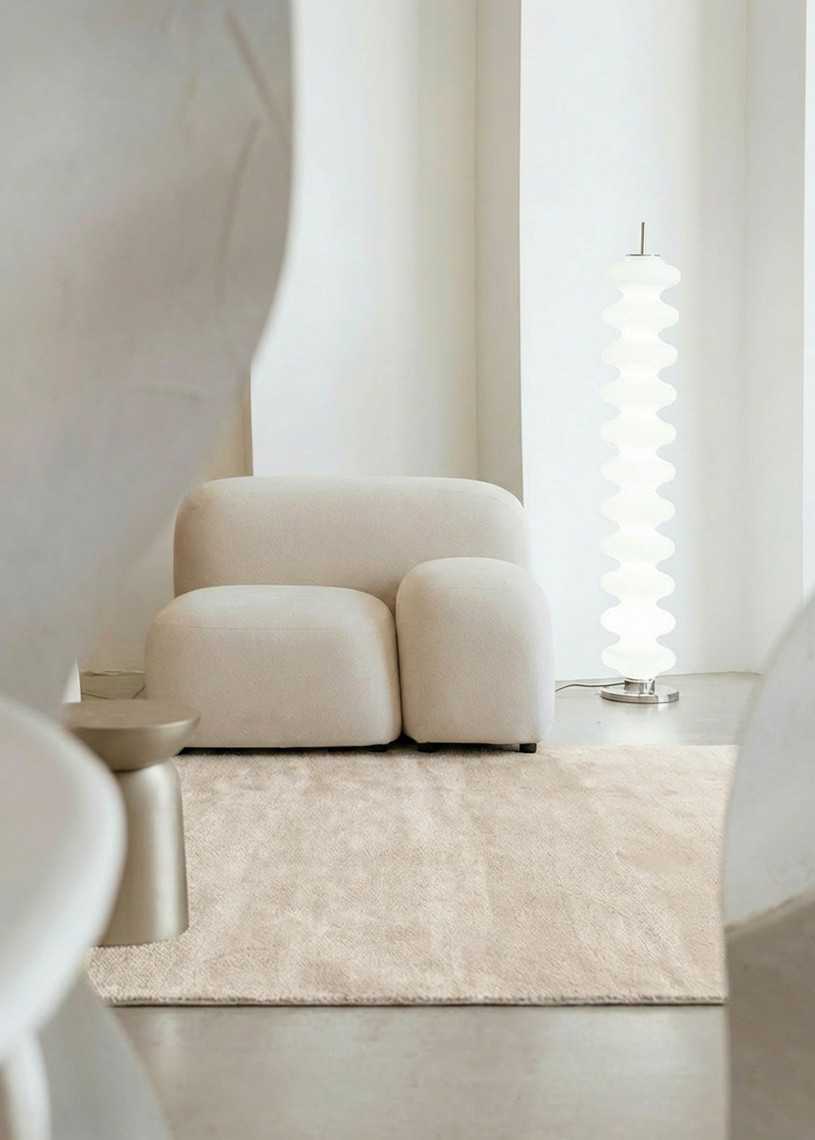 Tapis en laine uni fait main TAJA