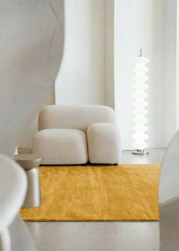 Tapis en laine uni fait main TAJA