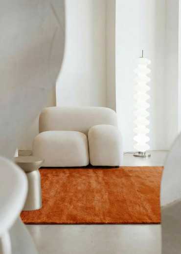 Tapis en laine uni fait main TAJA