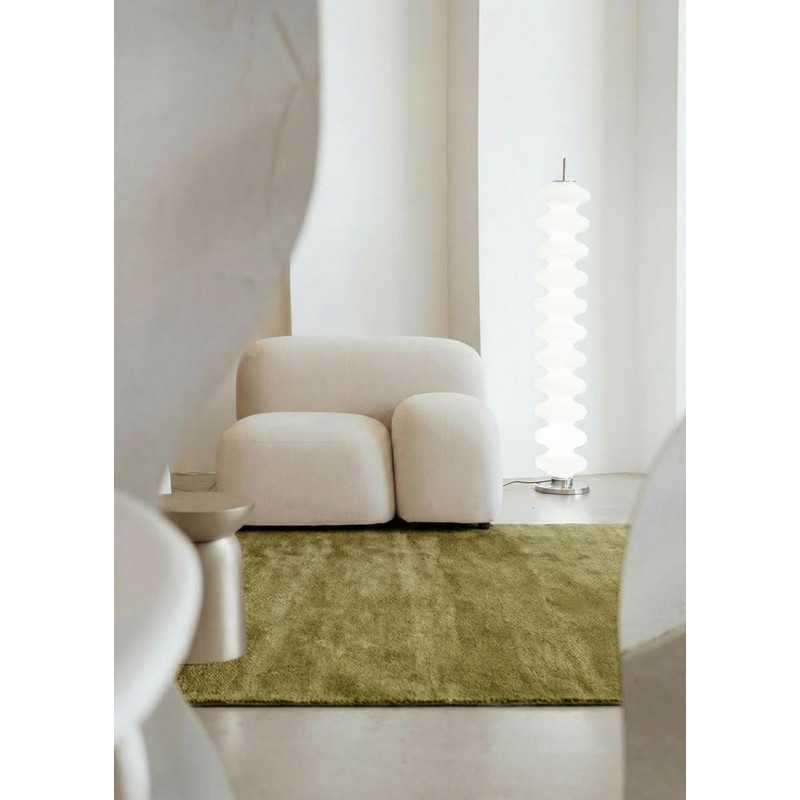 Tapis en laine uni fait main TAJA