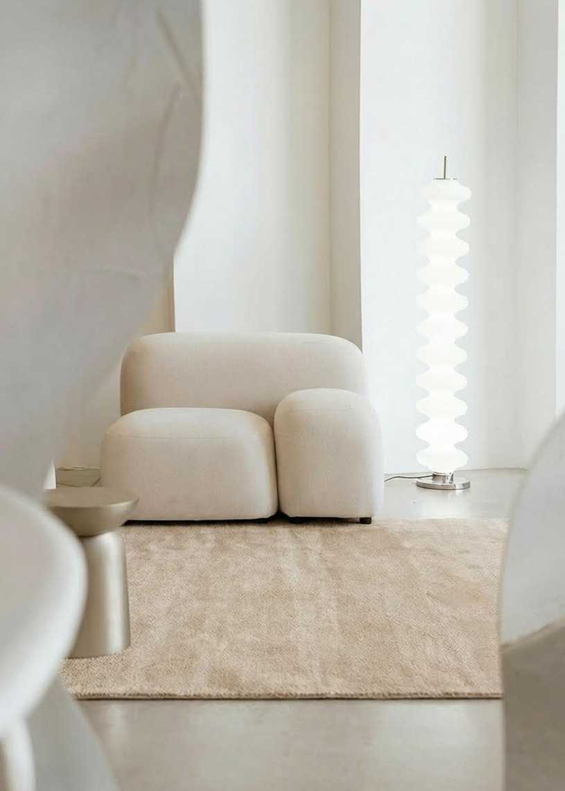 Tapis en laine uni fait main TAJA