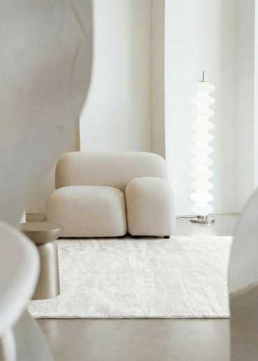 Tapis en laine uni fait main TAJA