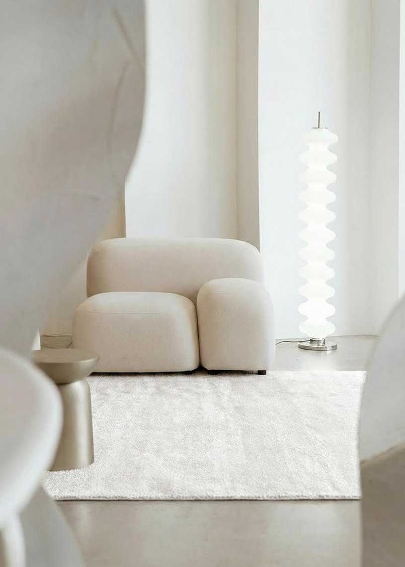 Tapis en laine uni fait main TAJA