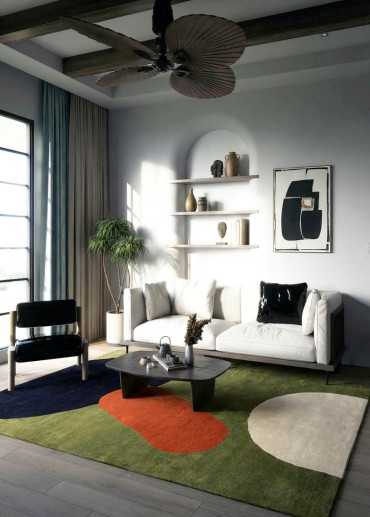 Tapis en laine à motif...