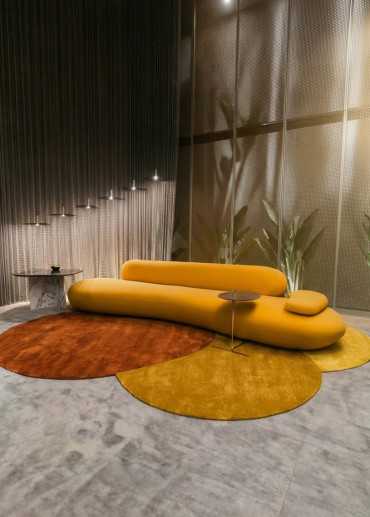 Tapis organique en laine...