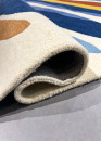 Tapis en laine fait main moderne multicolore PIZO