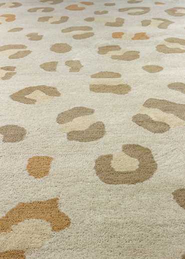 Tapis léopard en laine fait main LOUV