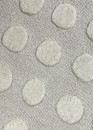 Tapis à pois crème en laine fait main OLITE