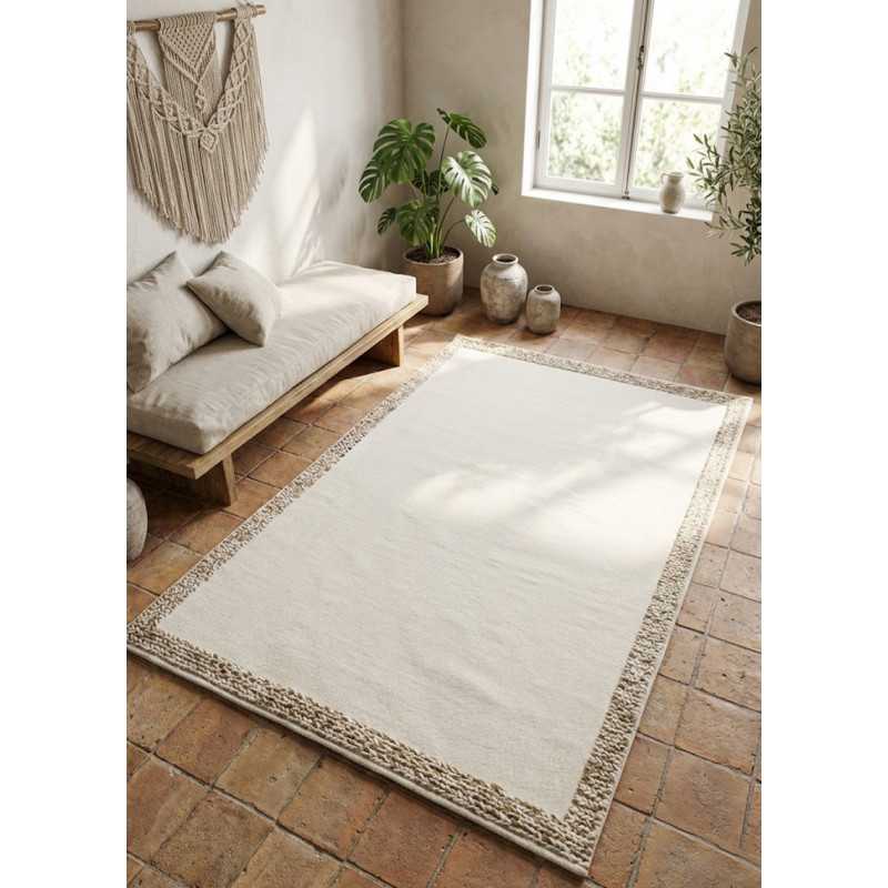 Tapis en laine et jean recyclé LAPYRA